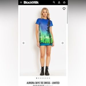 Blackmilk AURORA SKYE TEE DRESS - LIMITED medium